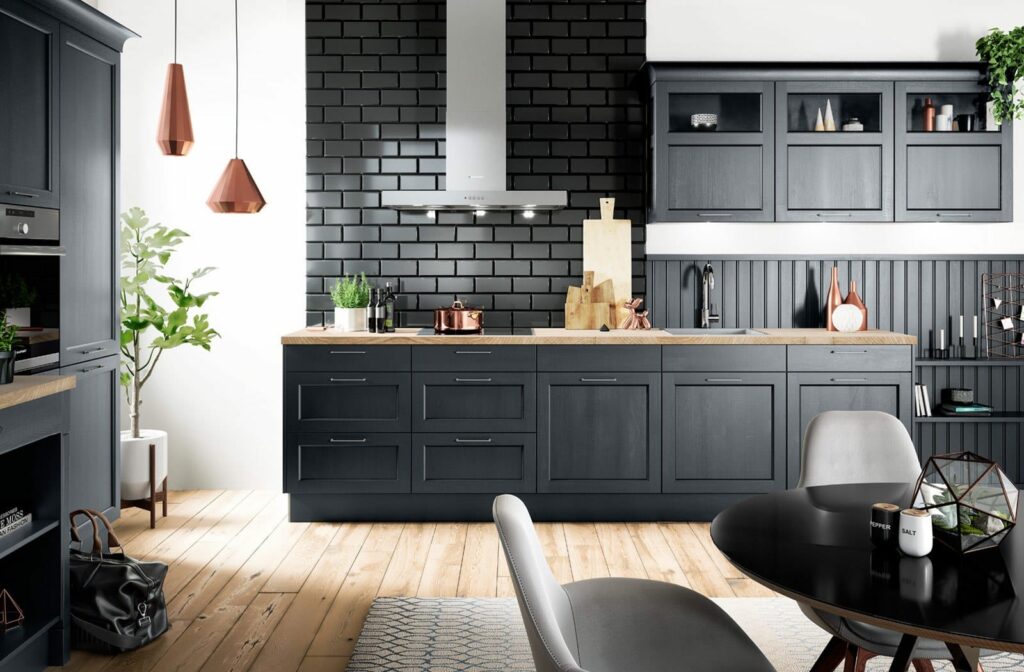Dark Shaker Kitchen | ColeRoberts, Loughborough