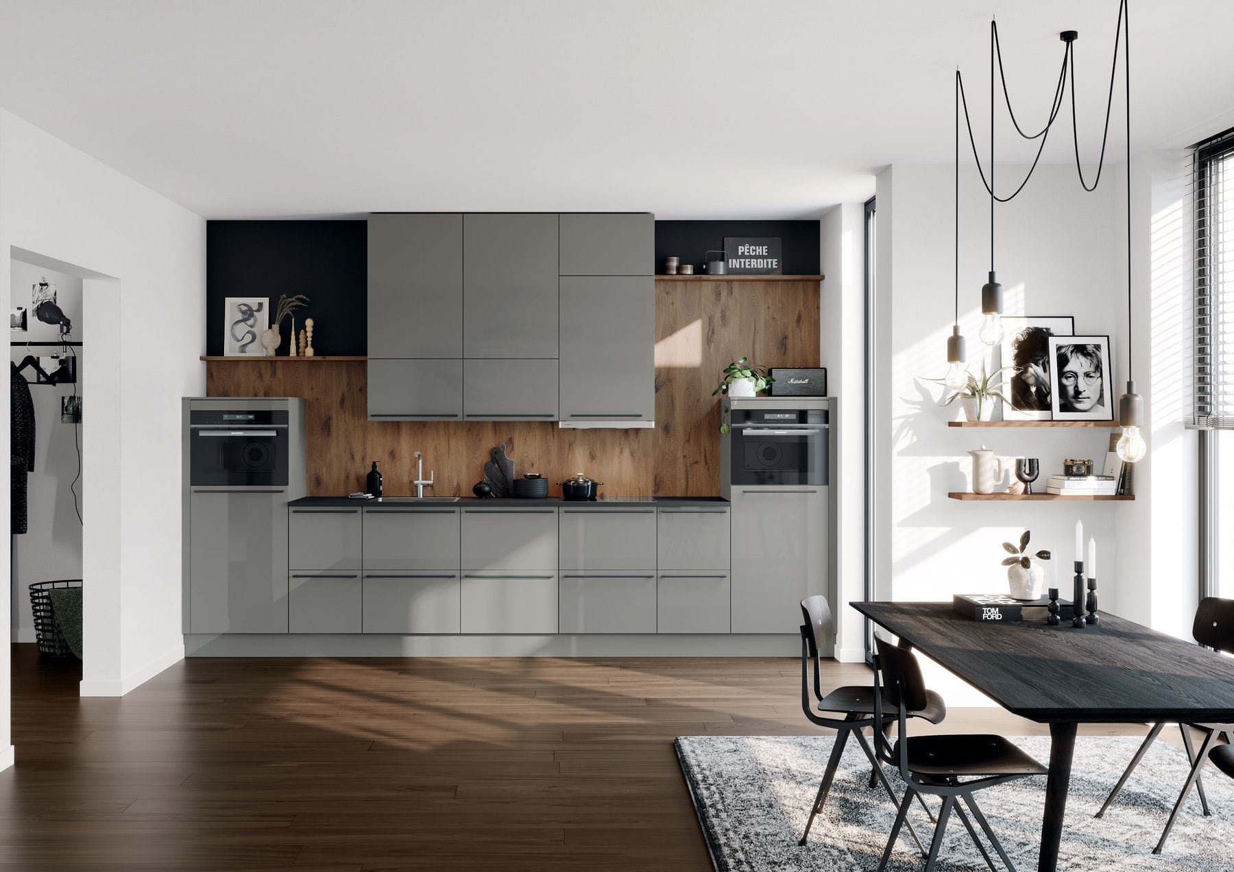 Grey Gloss Kitchen | ColeRoberts, Loughborough