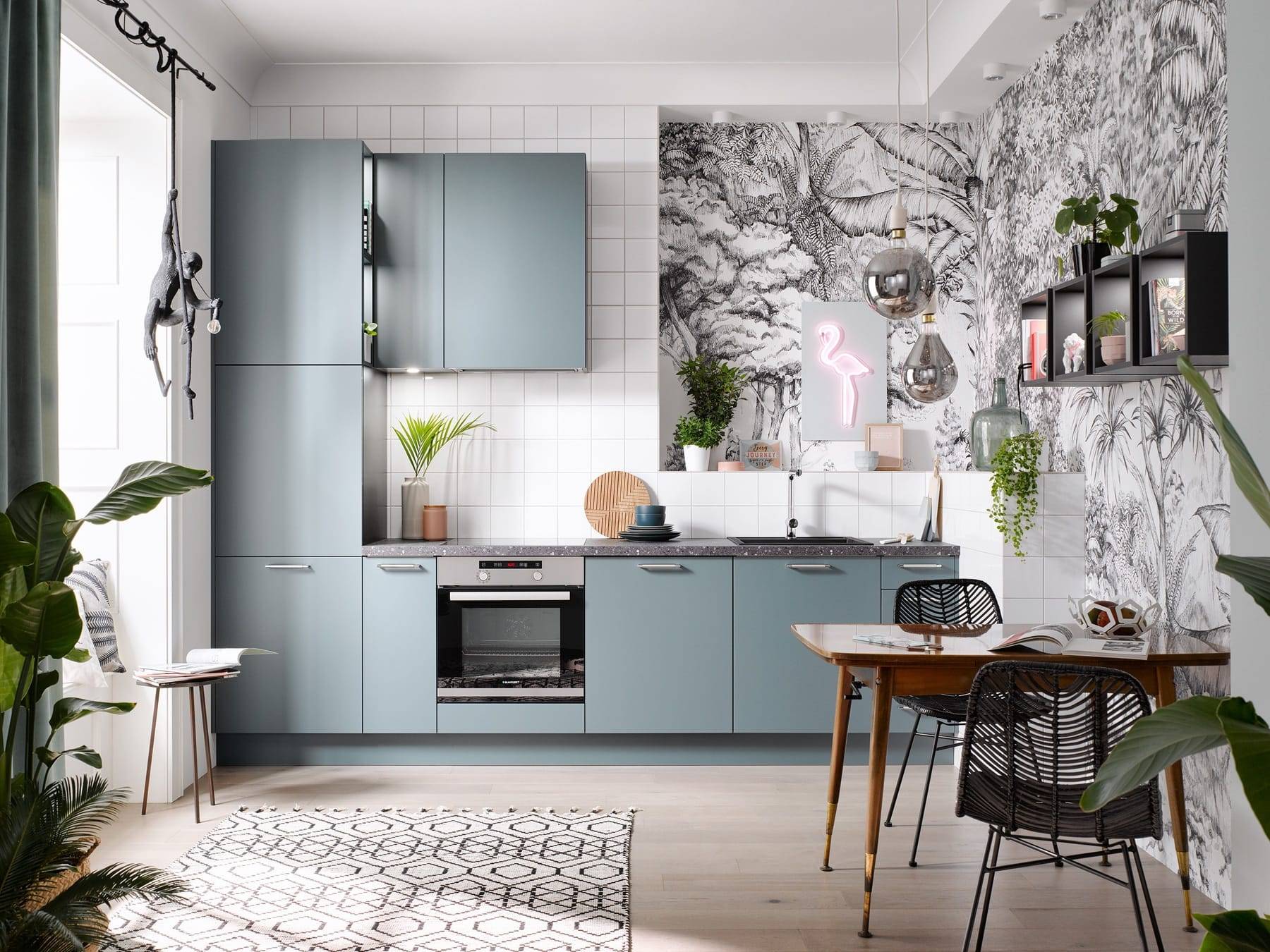 Compact Pastel Matt Kitchen | Cole Roberts, Loughborough