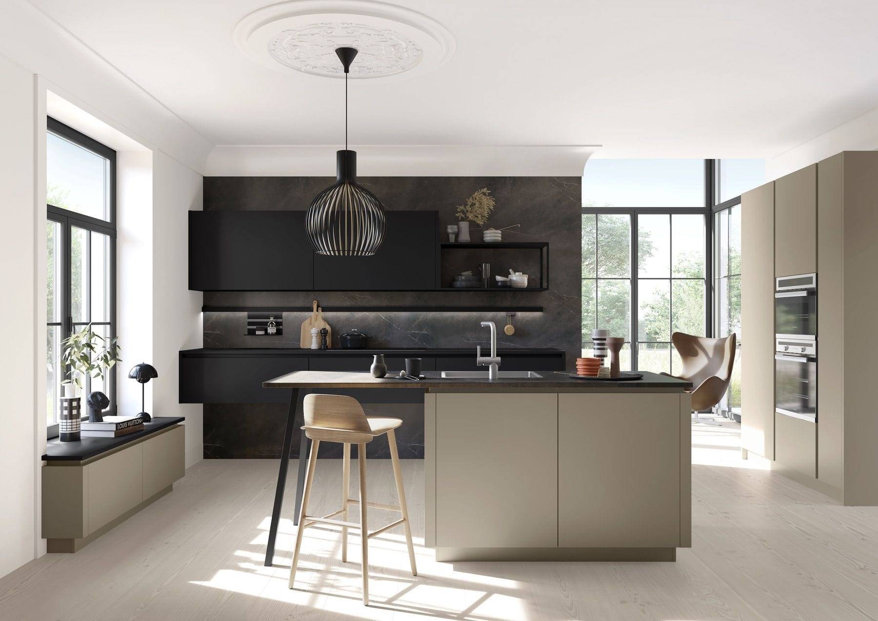 Modern Matt Handleless Kitchen With Island 2 | Cole Roberts, Loughborough