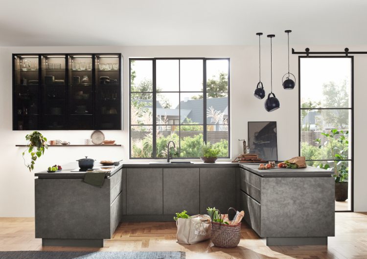 Grey Kitchens Tile | Nobilia German Kitchens by Square, Sheffield
