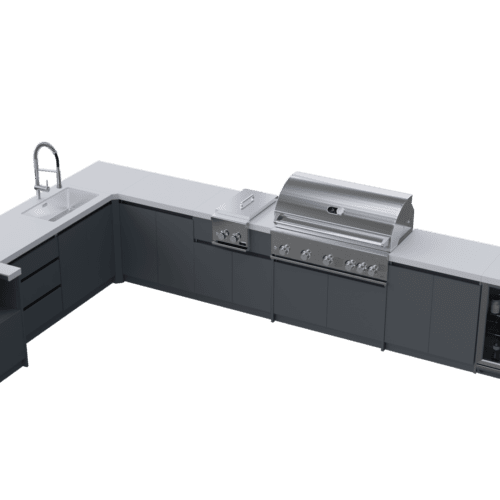 Whistler Grills - Fairford 9 Piece Outdoor Kitchen - L Shape