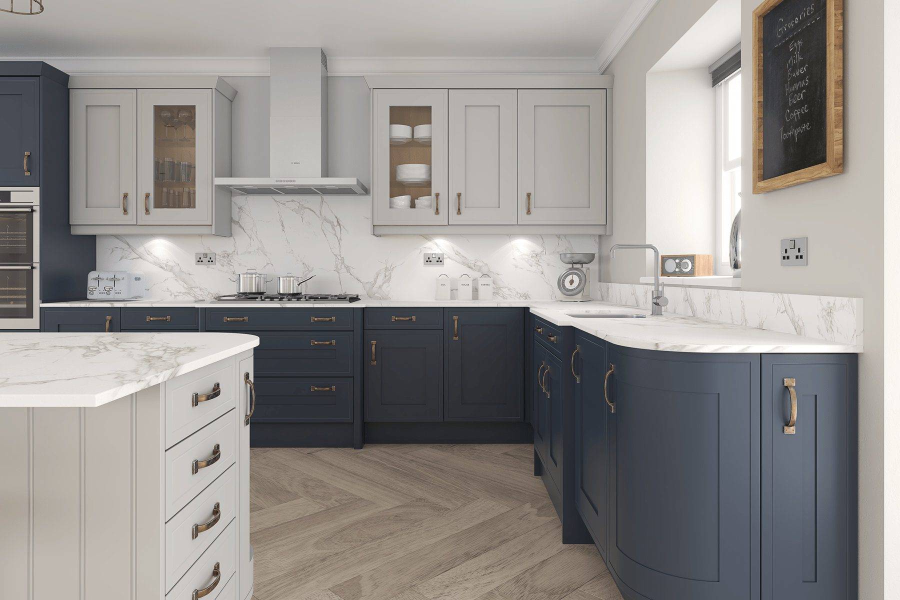 Wentbridge Cobham Light Grey Kitchen | Osborne Interiors, Chiswick