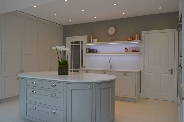 Grey White Shaker Kitchen0Agrey Navy In Frame Kitchen0Agrey Navy In Frame Kitchen0Agrey Navy In Frame Kitchen0 | Stanford Design, Upminster