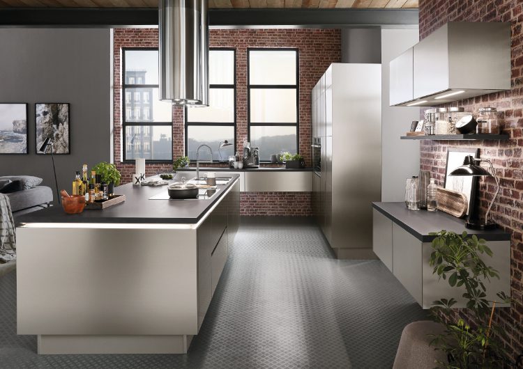 Metallic Kitchens Tile | Vegas Kitchens, Folkestone