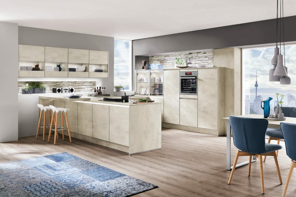 Nobilia Stone Handleless U Shaped Kitchen 2021 1 2 1024X682 1 | My Dream Kitchen, London