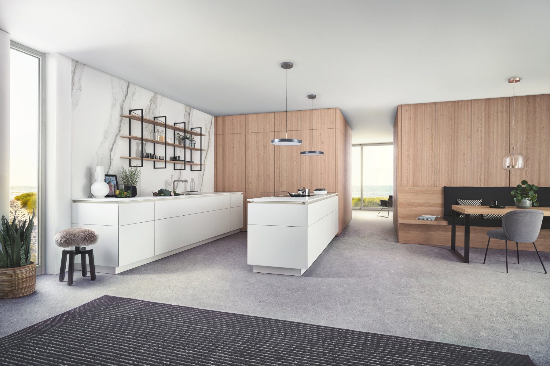 Leicht Handleless Kitchen | Square Kitchens, Barnsley