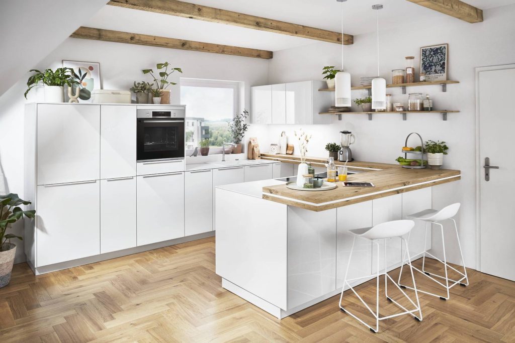 Nobilia Light Wood Handleless Kitchen | Square Kitchens, Barnsley