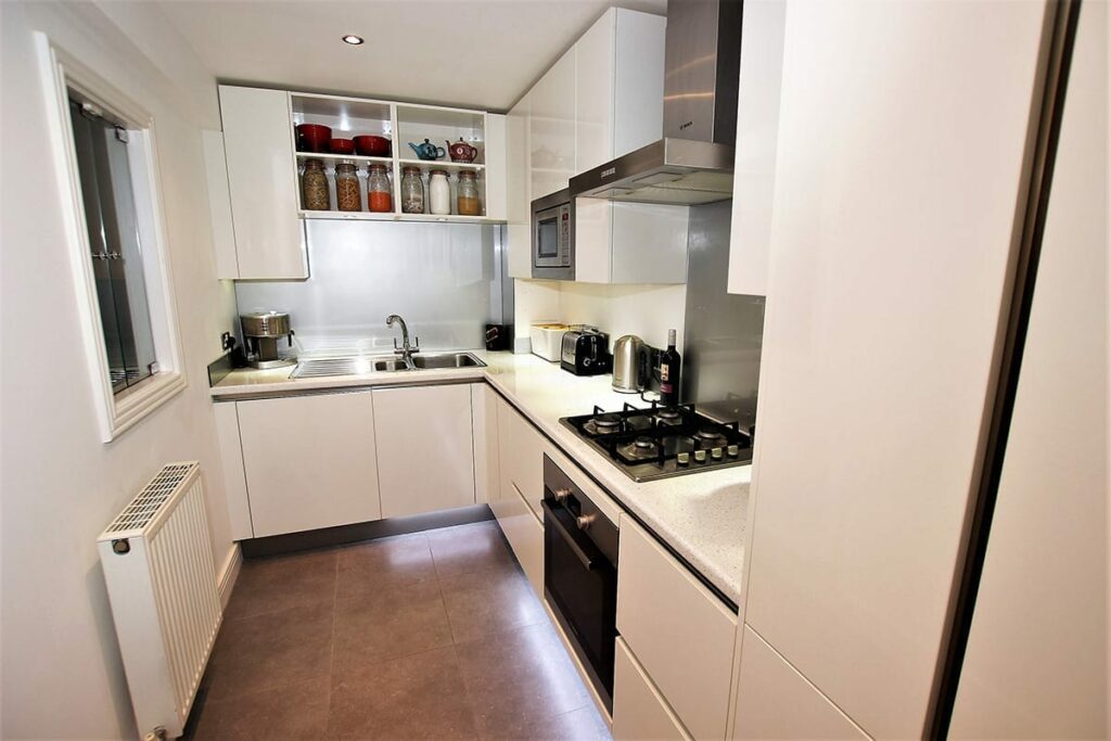 Small White Kitchen Layout | Sia Kitchens, Hertfordshire