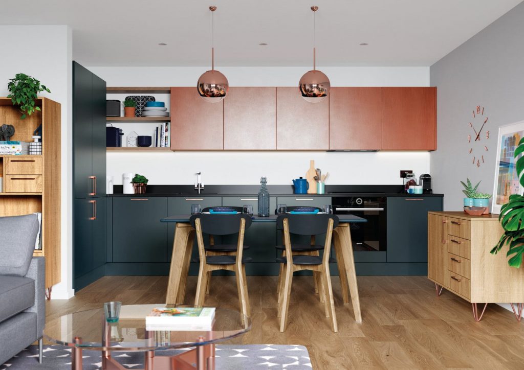 Alku Modern Vibrant Kitchen 1 | Royal Kitchen Designs, Pontypool