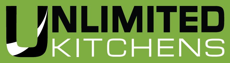 Logo Redraw Green Back | Unlimited Kitchens, Nottingham
