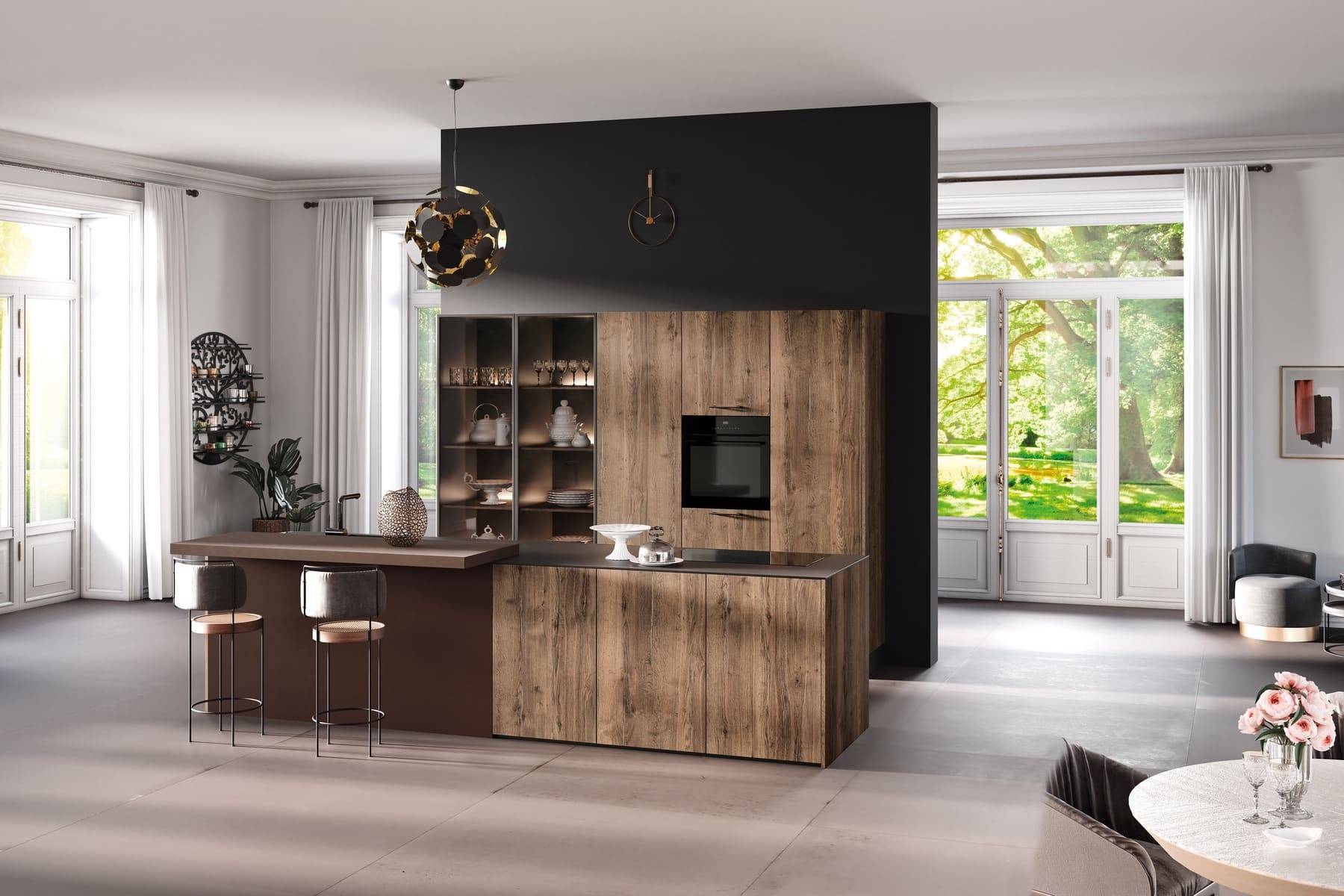 Rotpunkt Wood Handleless Kitchen 2 | Unlimited Kitchens, Nottingham