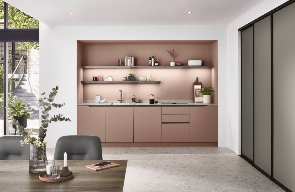 Nobilia Grey Modern Compact Kitchen | German Kitchen Outlet Greenhill, Sheffield
