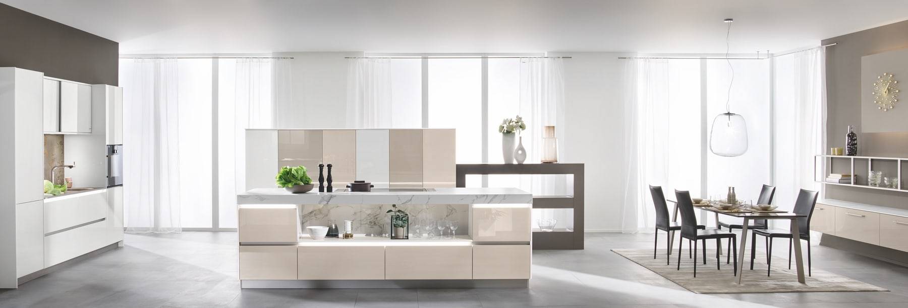 Ballerina Moden Light Gloss Kitchen | Totally Kitchens, Southampton