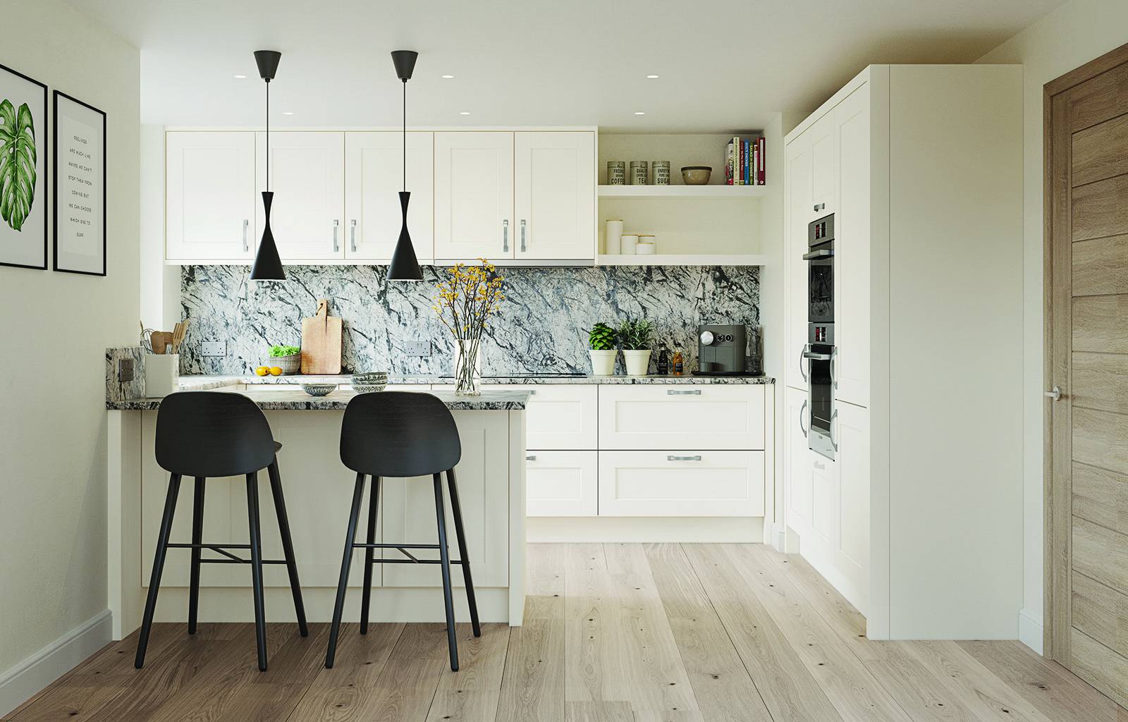 Second Nature White Shaker Kitchen | Stanford Design, Upminster