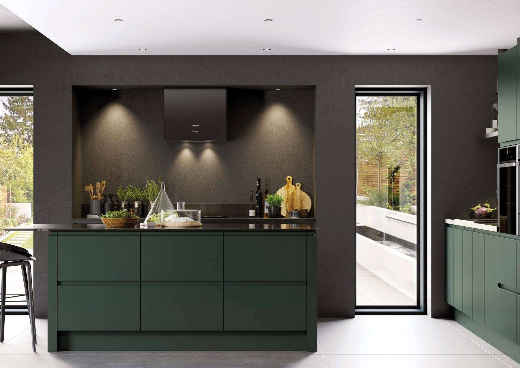 Strada Matte Deep Forest Kitchen | Stanford Design, Upminster