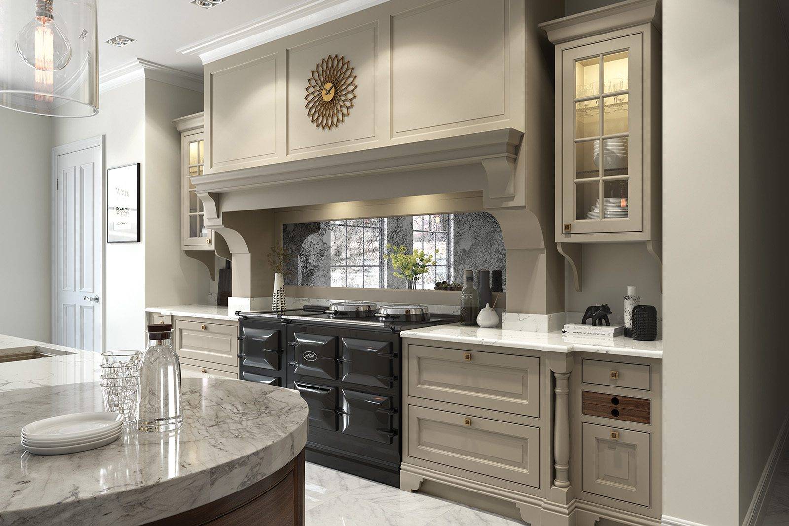 Aisling Light In Frame Shaker Kitchen | Portfolio Kitchens, Swinton