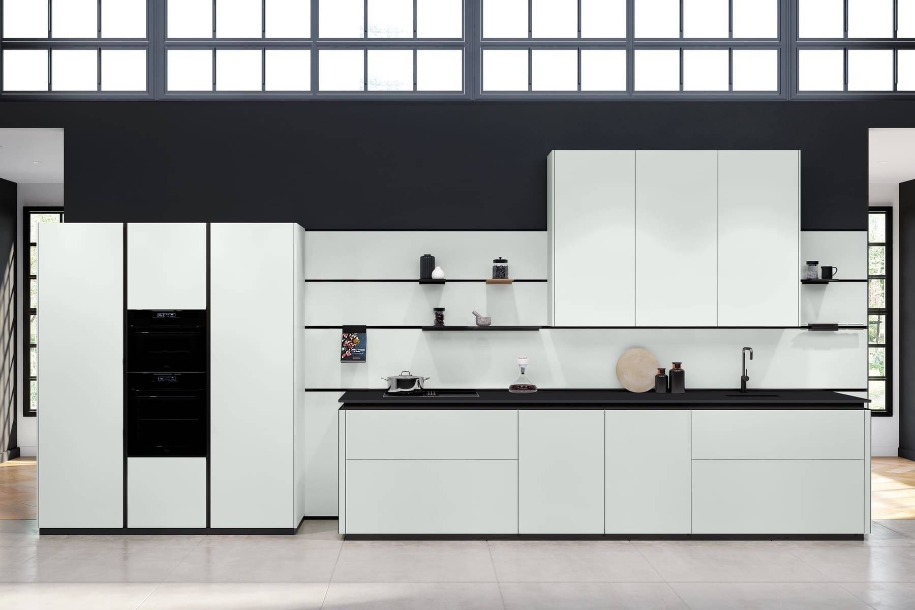 Rotpunkt Matt White Handleless Kitchen 2 | Qudaus Living, Sutton Coldfield